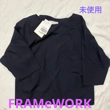 [택 포함 새상품] 프레임워크 사이로 브로드 T-BL 네이비 프리 사이즈