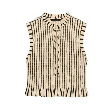[ 완판템 ] ZARA 스트라이프 스모킹 상의 XL