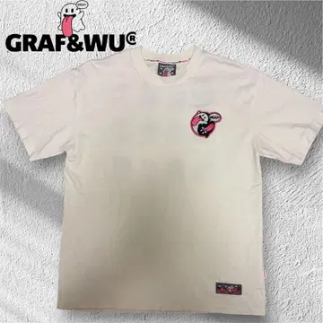 GRAF&WU 반팔T셔츠 화이트 자수디자인 L