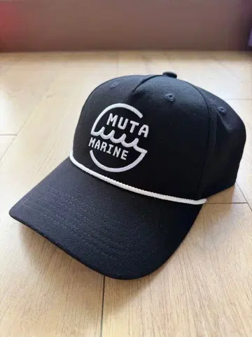 [ 공식 완판템 ] muta MARINE 무타 마린 로프 캡 블랙 블랙