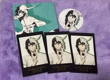 BLEACH 우루키오라 퍼 캔뱃지 카드 원화전 코스터 세트