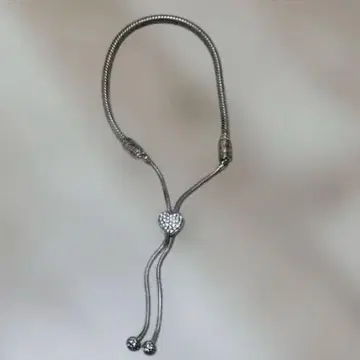PANDORA 슬라이드식 하트 팔찌