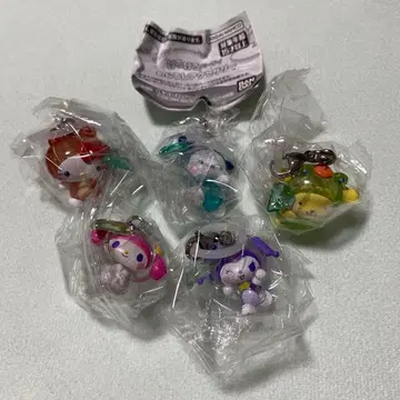 가챠가챠 산리오 케로케로 파티 메지루시 액세서리 세미컴프 5점