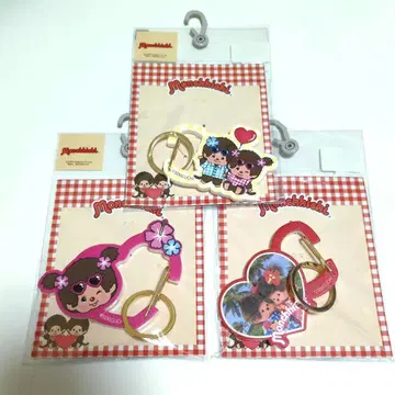 Monchhichi 몽치치 카라비너 키링 3종 세트