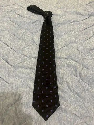 EDIFICE 넥타이 도트 무늬 블랙