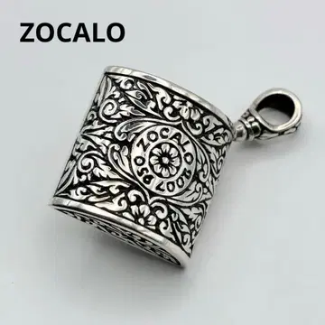ZOCALO 소카로 실버 950 펜던트 탑 레인보우 문스톤