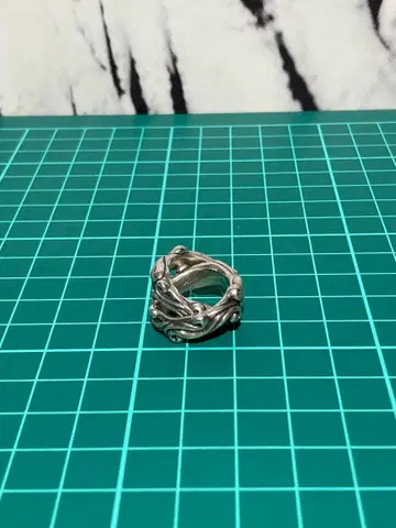 silver925 2단 반지 목걸이 탑 약 16g