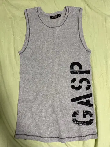 구제 의류 GASP 탱크탑 그레이 M 사이즈