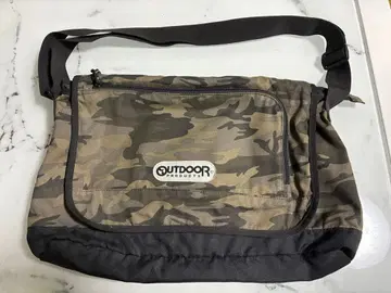 OUTDOOR PRODUCTS 카모플라주 패턴 메신저 백