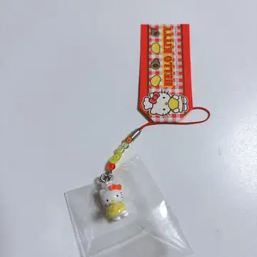 헬로키티 초레어 멜론빵 빵집 지역 한정 키티 스트랩 끈