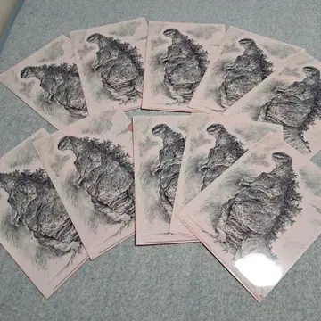 미사용 안노 히데아키전 신 고질라 클리어 파일 10장 묶음 판매!