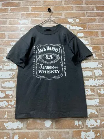 80s JACK DANIEL'S 잭 다니엘 티셔츠 페이드 USA제