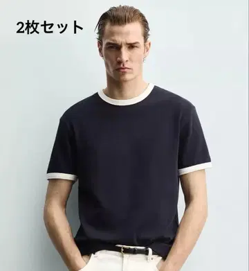 ZARA 링거 티셔츠 2장 세트