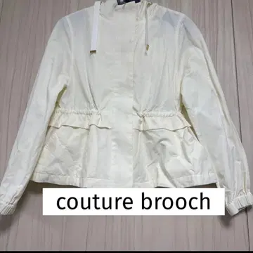 쿠튀르 브로치 couture brooch 마운틴 후드티 화이트 L