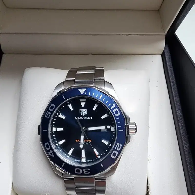 태그호이어 아쿠아레이서 쿼츠 43mm