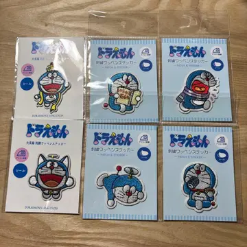 도라에몽 자수 패치 스티커 6종 세트