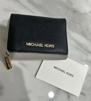 MICHAEL KORS 3단 접이식 지갑 마이클코어스 그레이 x 블랙