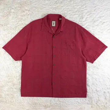 00s 자메이카 잭 100% 실크 셔츠 오픈 카라 XL