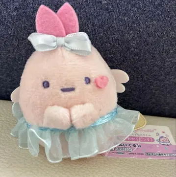 스미코구라시 천사 아이돌 타피오카 핑크 손바닥 봉제 인형 레어