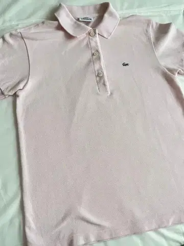 LACOSTE 라코스테 반팔 피케 셔츠 핑크 사이즈 38