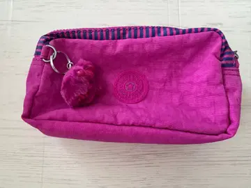 새상품! Kipling 파우치 퍼플 스트라이프