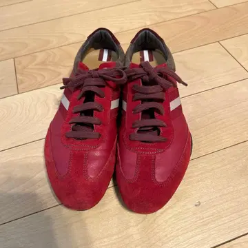 [ BALLY ] 가죽 스니커즈 레드