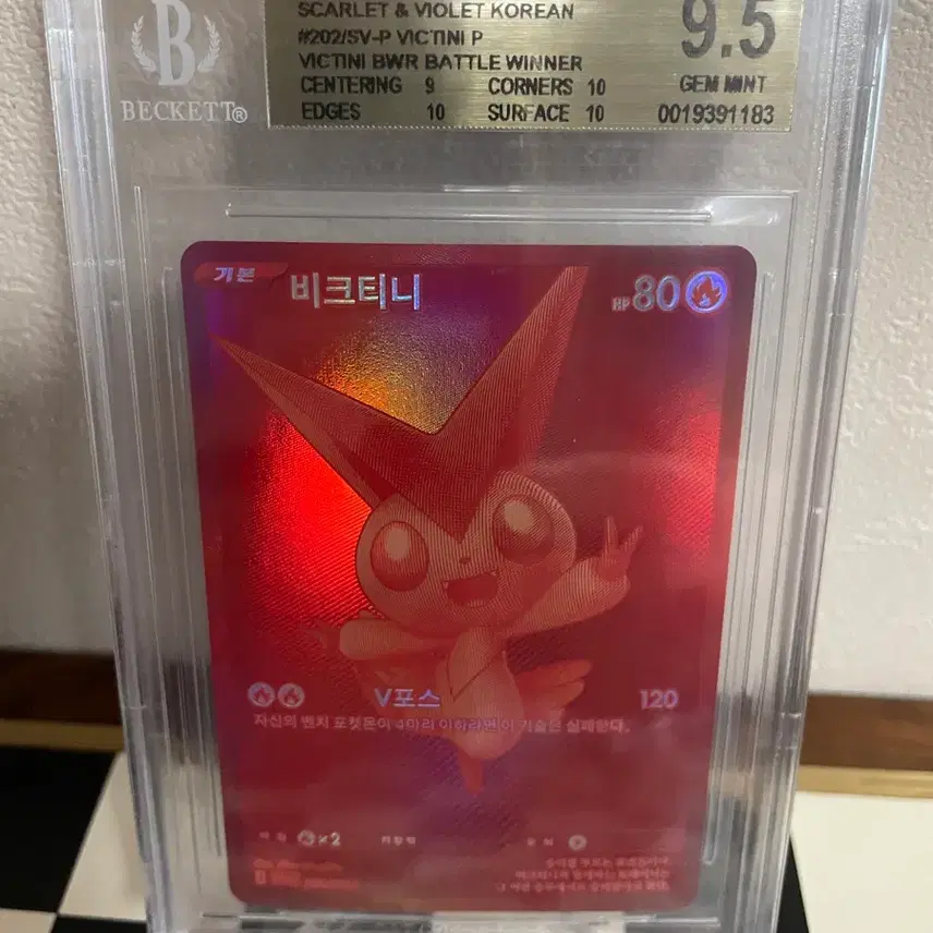 포켓몬카드 비크티니BWR BGS9.5