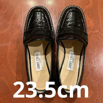 지미추 패턴트 레더 로퍼