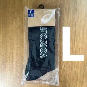 [ 미사용 새상품 ] YOASOBI ASICS 콜라보삭스 블랙 L 사이즈
