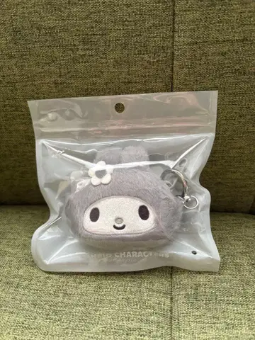 마이멜로디 복슬복슬 키링 미니 파우치 한국 한정판 블랙 실버