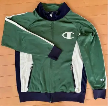 Champion 트랙 자켓 XL 그린 런택 저지