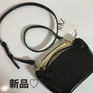 [ 58%OFF ] [ 새상품 ] ZARA 골드 x 에나멜 미니백