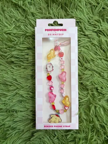 POMPOMPURIN x SKINNYDIP 비즈 스트랩 폼폼푸딩