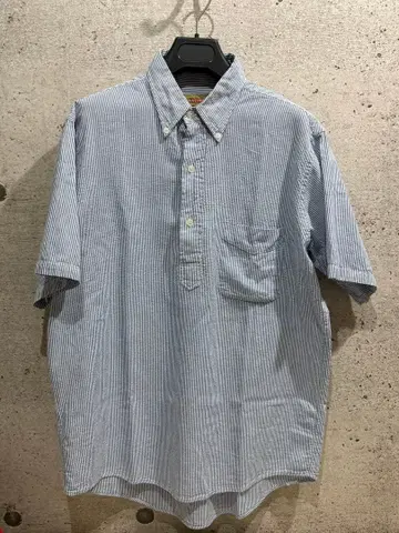 쉽스 OUTFITTERS 스트라이프 풀오버 셔츠 반팔 M