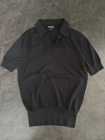 TOM FORD 피케 셔츠 블랙 이탈리아제
