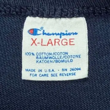 80s 챔피언 USA제 무지 네이비 XL 티셔츠 레어 눈 있음