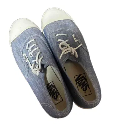 VANS 오센틱 블루 데님 스니커즈 23.5cm