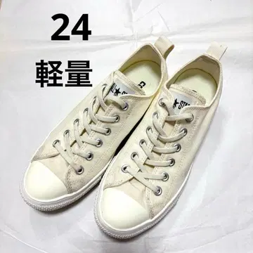 Converse All Star 로우컷 스니커즈 아이보리 24cm