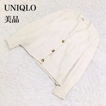 UNIQLO 유니클로 가디건 니트 우프 아이보리 XL U317