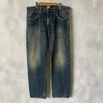 EDWIN LOT 505ZX 스트레이트 데님 팬츠 일본제 빈티지 가공