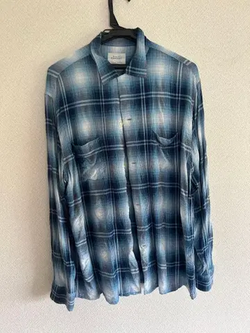 PENNEY'S TOWNCRAFT 플란넬 셔츠 블루 체크