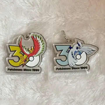 포켓몬 30주년 메탈 참 메지루시 액세서리 루기아 호우오우