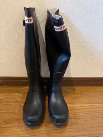 HUNTER 헌터 레인부츠 롱 부츠 블랙
