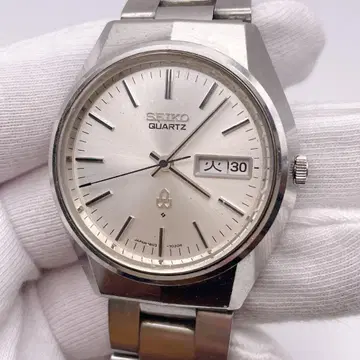 레어 작동 새상품 배터리 SEIKO 킹 쿼츠 남성용 손목시계 데이데이트