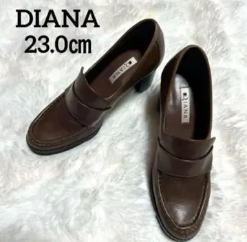 DIANA 다이애나 힐업 로퍼 23cm 브라운