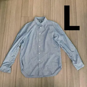 [ 새상품급 ] THE NORTH FACE 스트라이프 셔츠 L 블루
