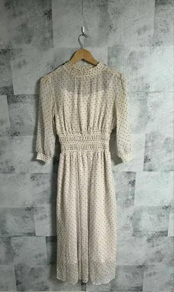 질스튜어트 JILLSTUART 셔링 넥 원피스 아이보리 FR