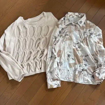 아메리 아메리빈티지 ameri 세트 니트 셔츠