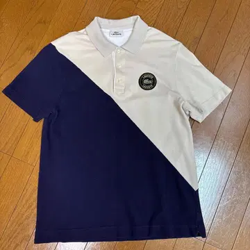 LACOSTE 바이컬러 피케 셔츠 네이비 x 베이지