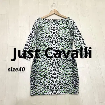 새상품급 Just Cavalli 저스트 카발리 Y2K 스트레치 원피스